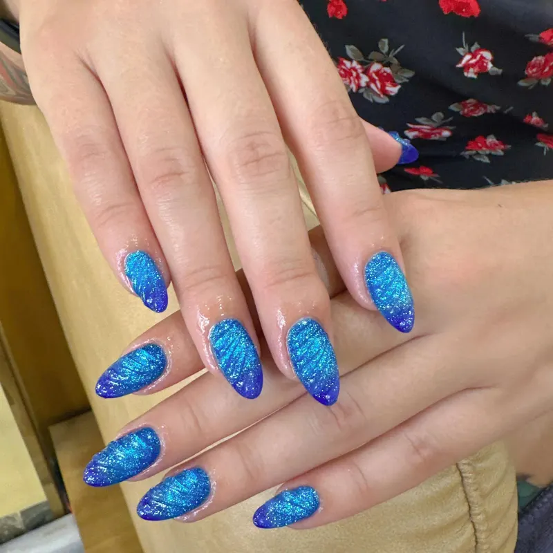 Haute Couture Velvet Cat-Eye - Da Nang Nail Art
