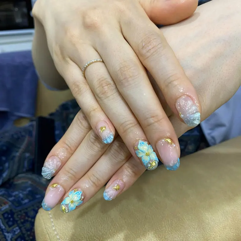 Soft Peach Velvet Glow - Da Nang Nail Art